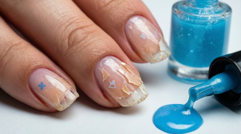 Дефициты витаминов и минералов: признаки на коже, ногтях и волосах - иллюстрация