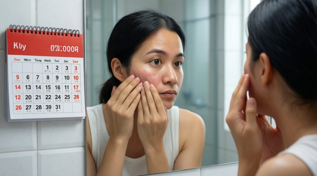 Гормоны и кожа: как меняется состояние в разные фазы цикла - иллюстрация