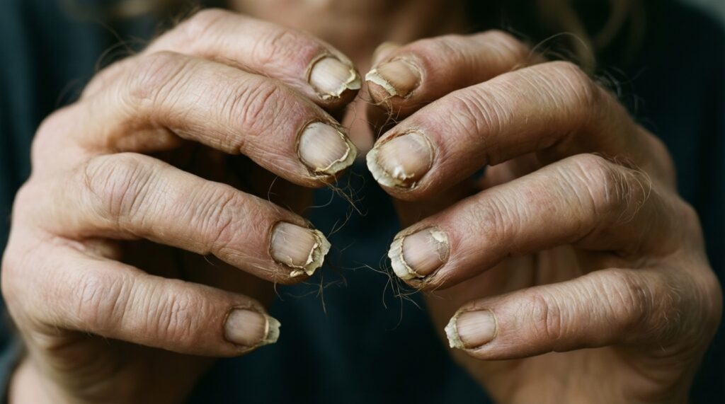 Дефициты витаминов и минералов: как они проявляются на коже, волосах и ногтях - иллюстрация