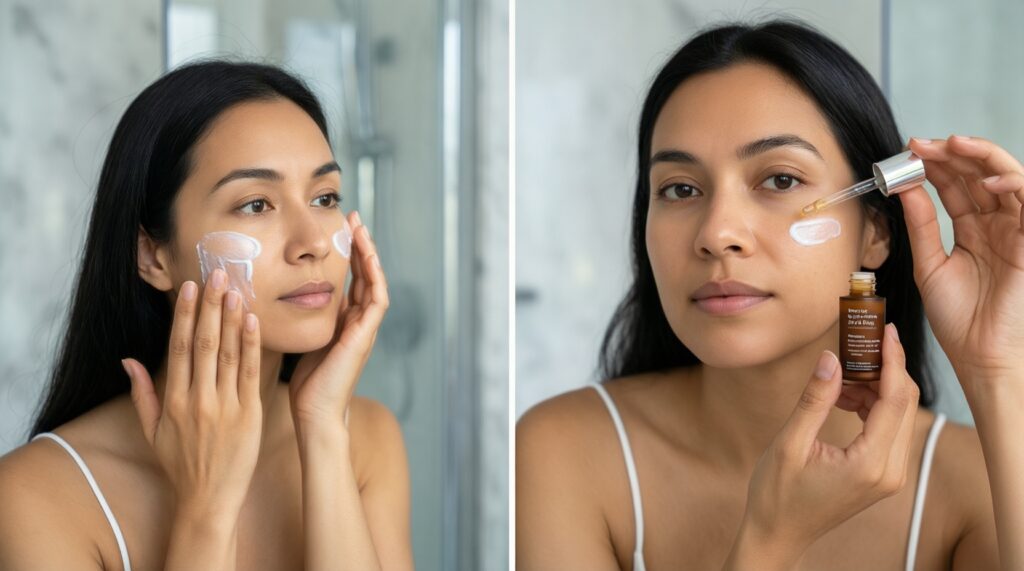 Уход за кожей вокруг глаз: частые ошибки и эффективные решения - иллюстрация