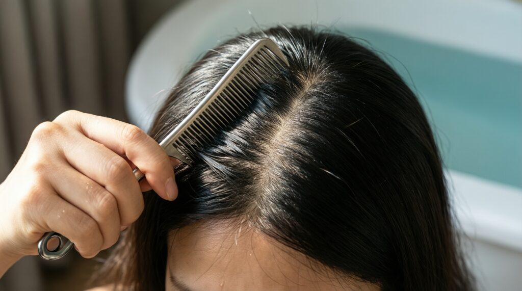 Здоровые волосы: как подобрать уход по пористости и состоянию кожи головы - иллюстрация