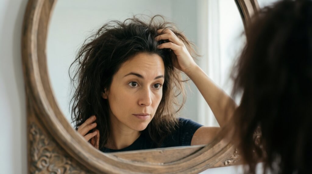 Здоровые волосы: как подобрать уход по пористости и состоянию кожи головы - иллюстрация