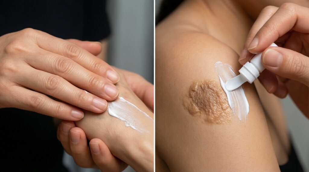 Уход за телом: как бороться с сухостью, фолликулярным кератозом и зудом - иллюстрация