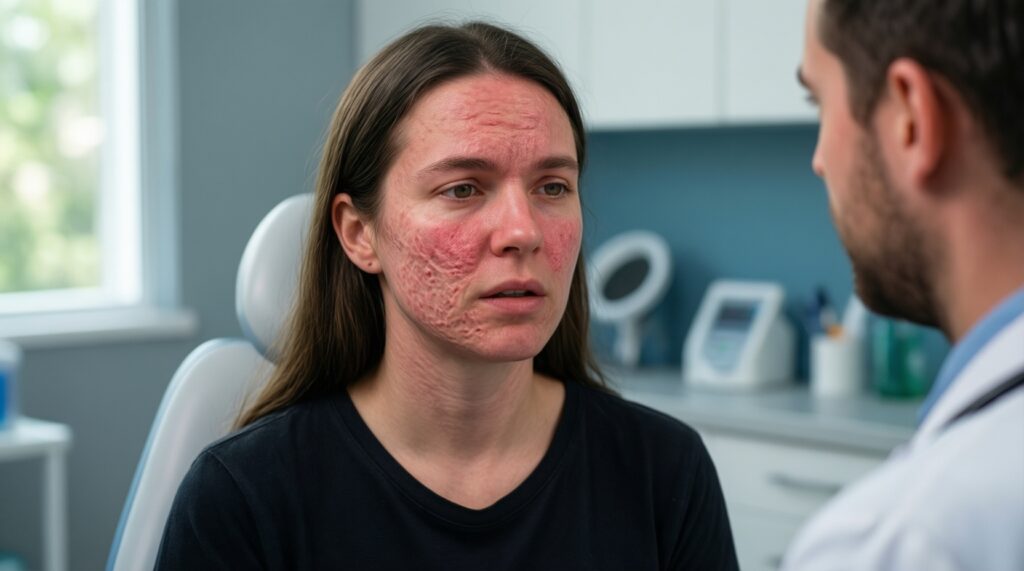 Женское здоровье и кожа: связь цикла, гормонов и состояния лица - иллюстрация